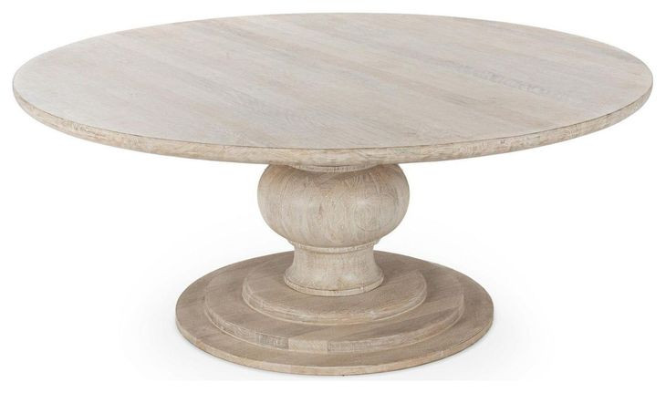 Hera Creamwood 72" Round Dining Table