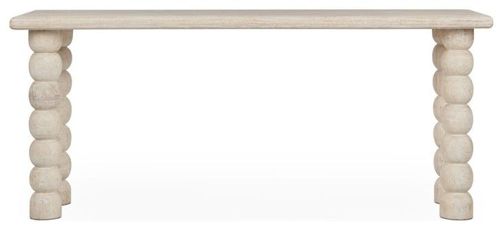 Adir Cream Rectangular Console Table