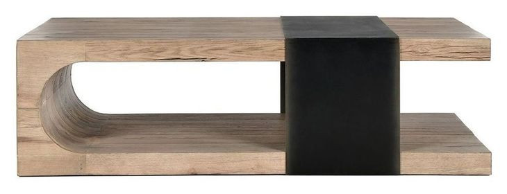 Danica Cafe Brown Rectangular Coffee Table