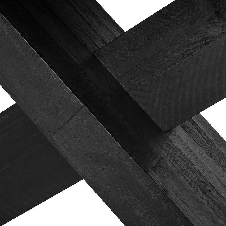 Durant Carbon Black and Weathered Cement 84" Rectangular Concrete Top Dining Table