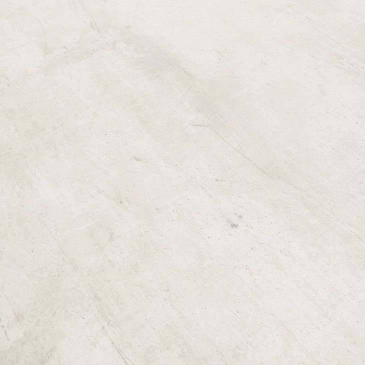 Vincent Distressed Gray and White 55" Round Concrete Top Dining Table