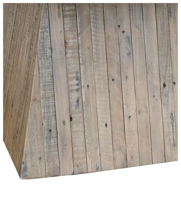 Grange Natural and Antique White 94" Rectangular Concrete Top Dining Table