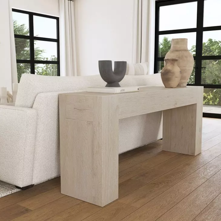 Bristol Aged Cream Rectangular Console Table