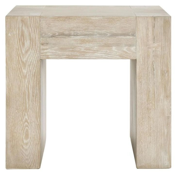 Bristol Aged Cream Square End Table