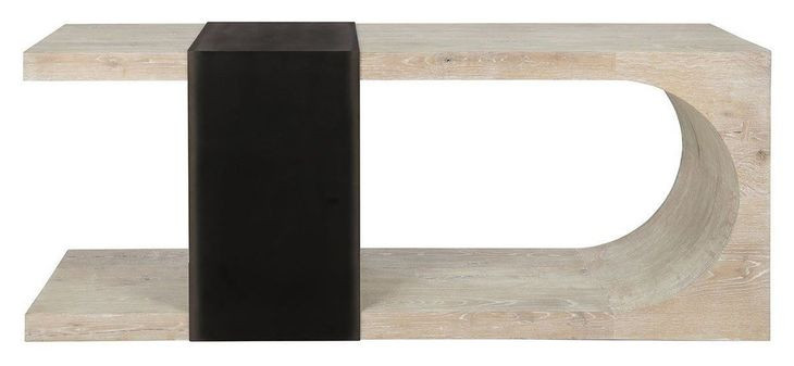 Danica Aged Cream Rectangular Console Table