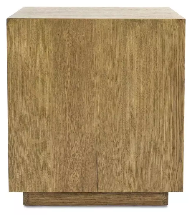 Layne Light Brown Square End Table