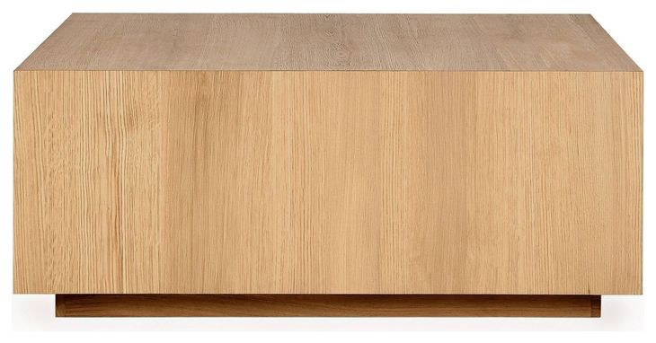 Layne True Natural Square Coffee Table with Casters