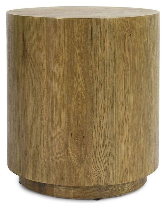 Layne Light Brown Round End Table