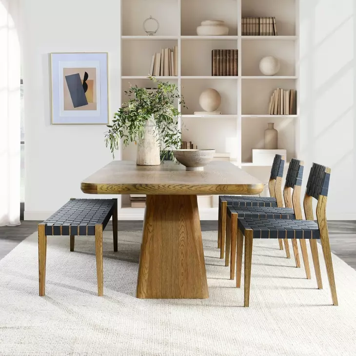Orlando Light Brown 95" Rectangular Dining Table