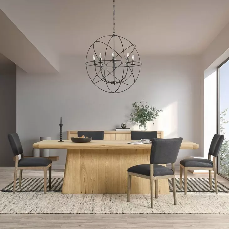 Orlando True Natural 95" Rectangular Dining Table