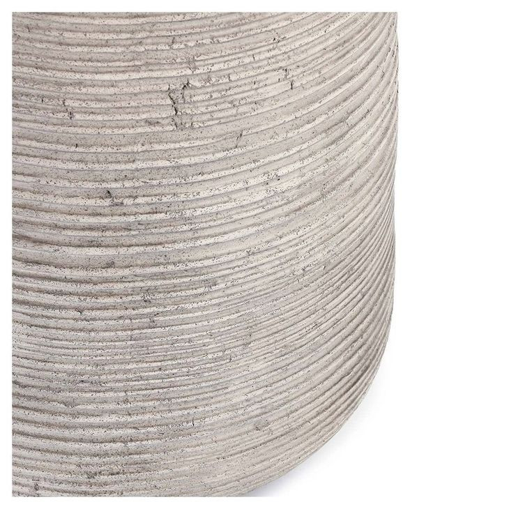 Nellie Light Gray Round Outdoor Concrete Top End Table