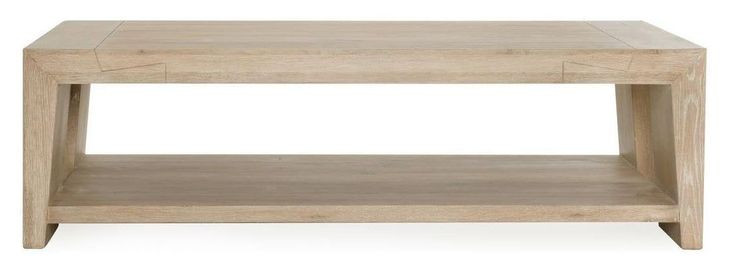 Troy Aged Cream Rectangular Coffee Table