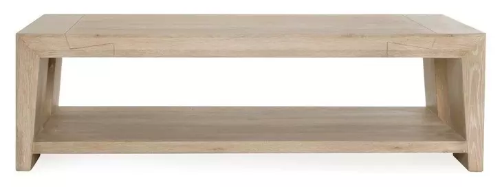 Troy Aged Cream Rectangular Coffee Table