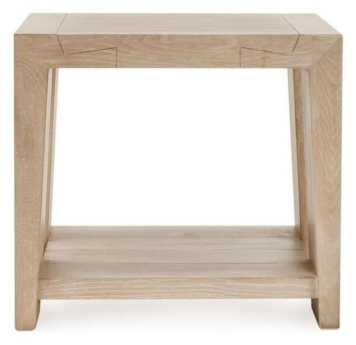 Troy Aged Cream Square End Table