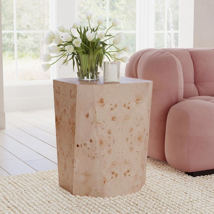 Avena Natural Square End Table