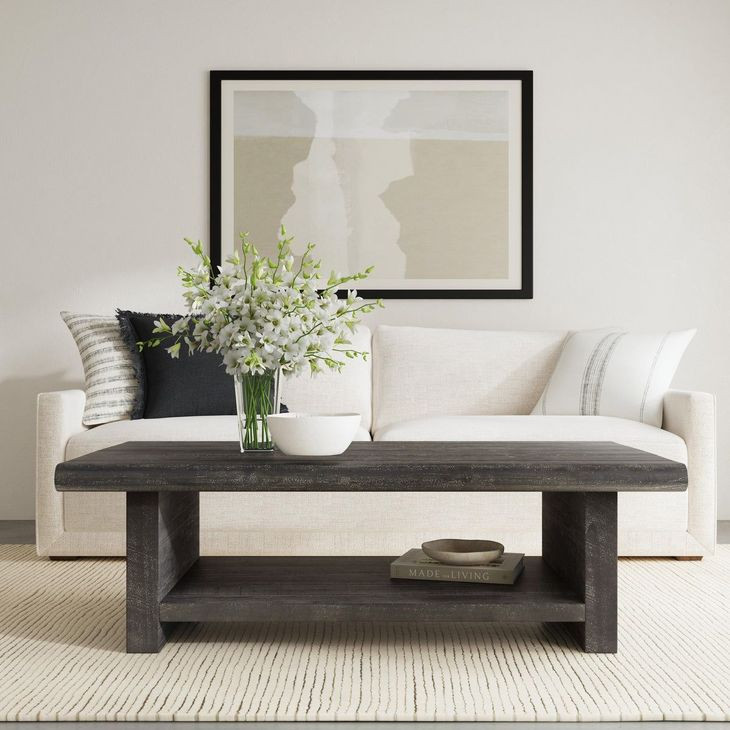 Larson Carbon Black Rectangular Coffee Table