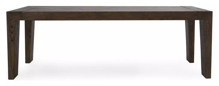 Troy Suede Brown 89" Rectangular Dining Table