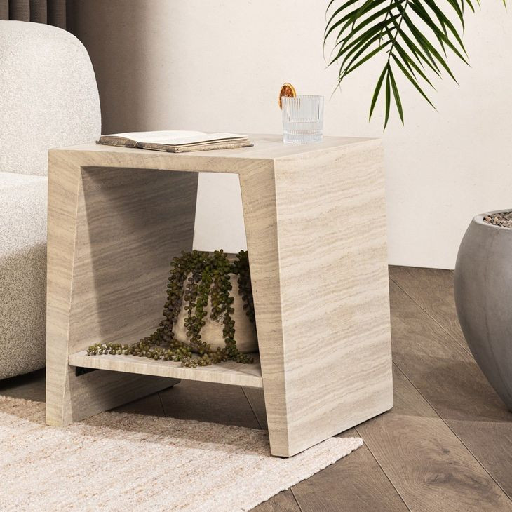 Classic Home Rosen End Table - Thumbnail 2