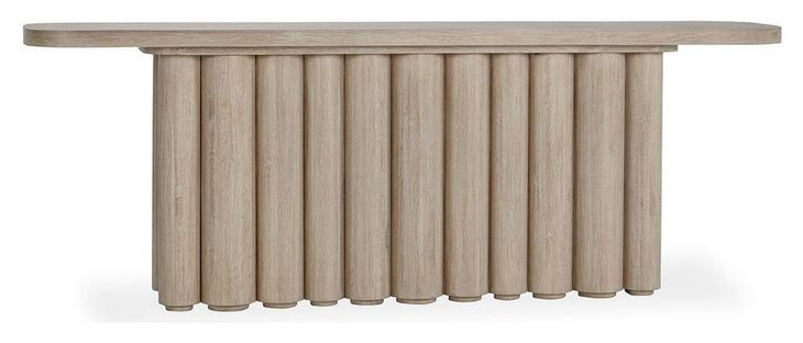 Tiber Cream Washed Rectangular Console Table