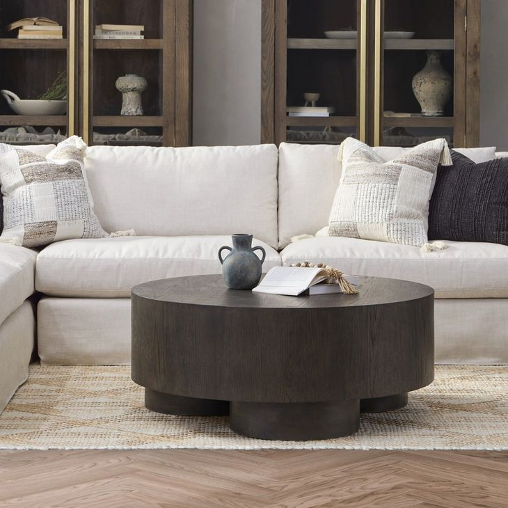 Runa Coffee Brown Round Coffee Table