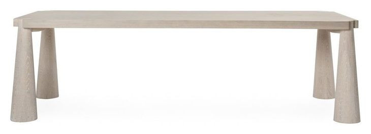 Atrop Milk White 102" Rectangular Dining Table