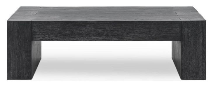 Bristol Aged Black Rectangular Coffee Table