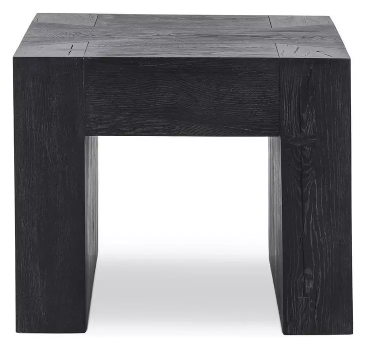 Bristol Aged Black Square End Table