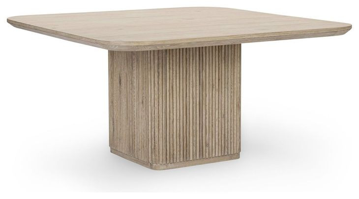 Vander Cream Washed 60" Square Dining Table