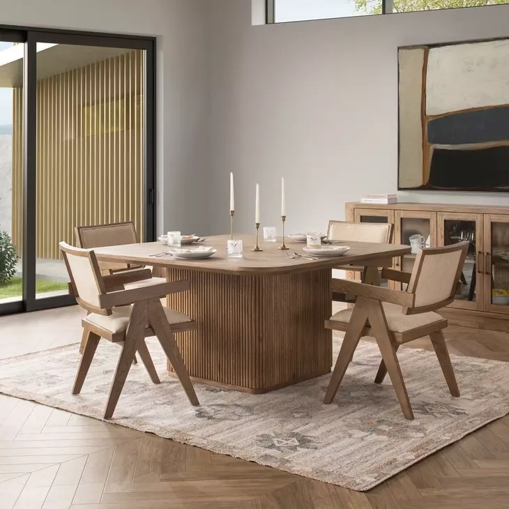 Vander Tawny Brown 60" Square Dining Table