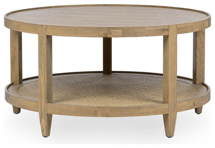 Devin Khaki Mist Round Coffee Table