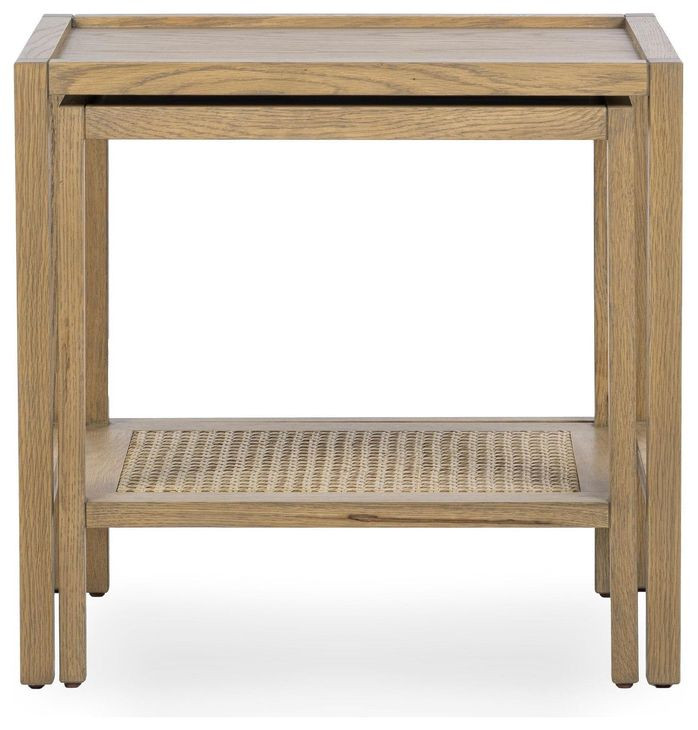 Devin Khaki Mist Rectangular Nesting Accent Table