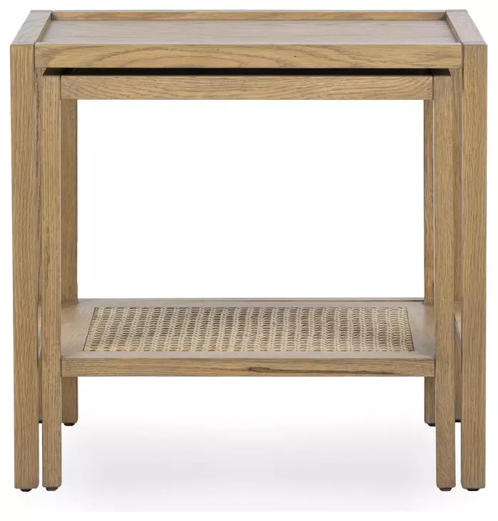 Devin Khaki Mist Rectangular Nesting Accent Table