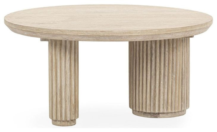 Vander Cream Washed Round Coffee Table