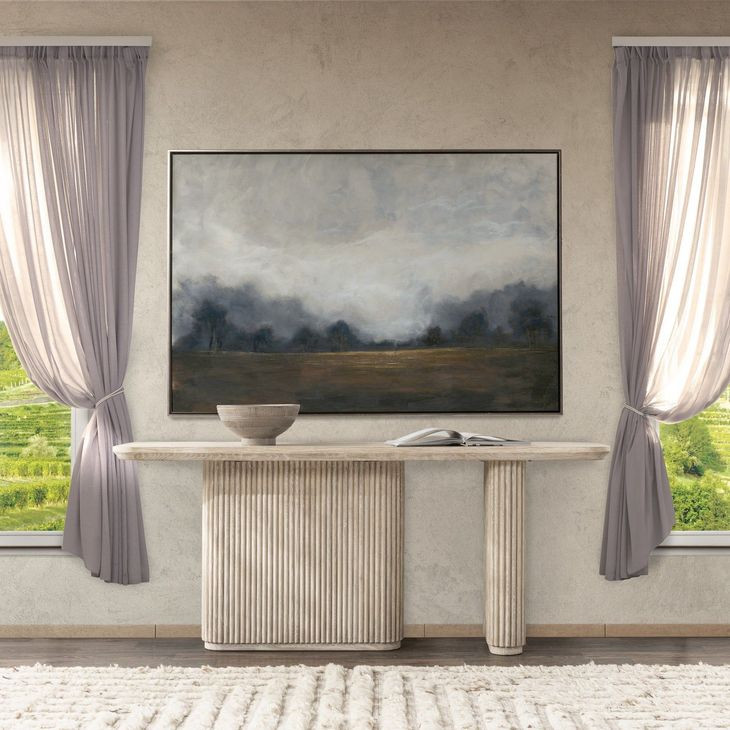 Vander Cream Washed Rectangular Console Table