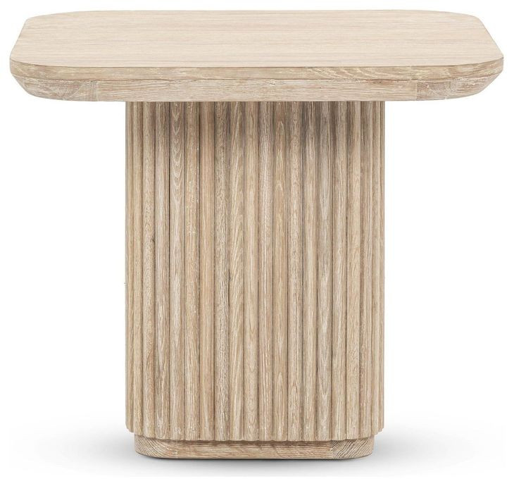 Vander Cream Washed Square End Table