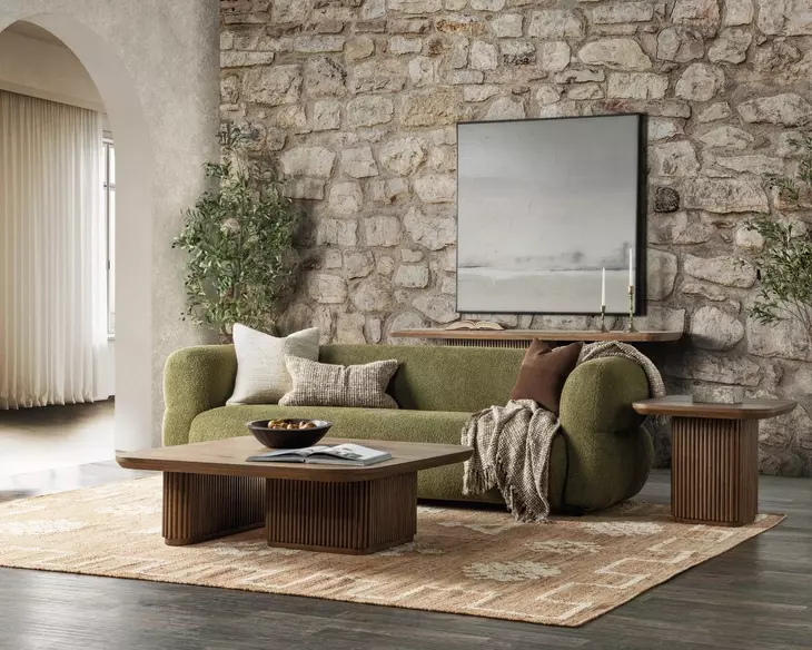 Vander Tawny Brown Square Coffee Table