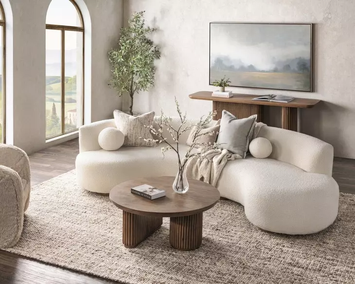 Vander Tawny Brown Round Coffee Table