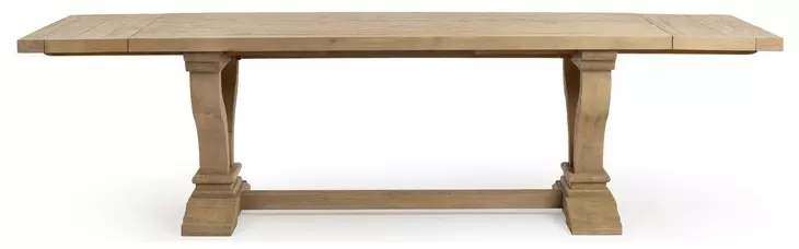 Julia Soft Earth 110" Extendable Rectangular Dining Table