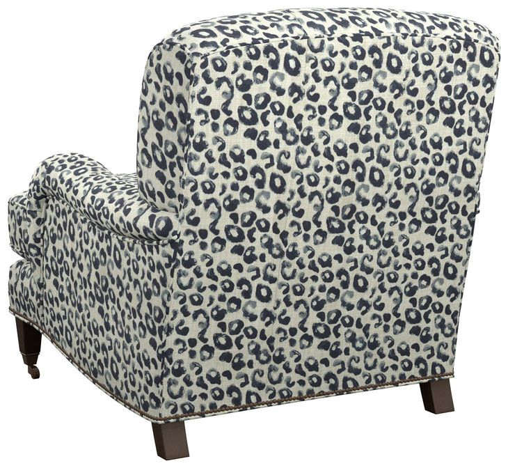 Sydney Blue and White Upholstered Chair