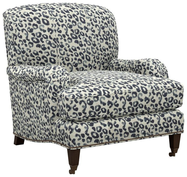 Sydney Blue and White Upholstered Chair