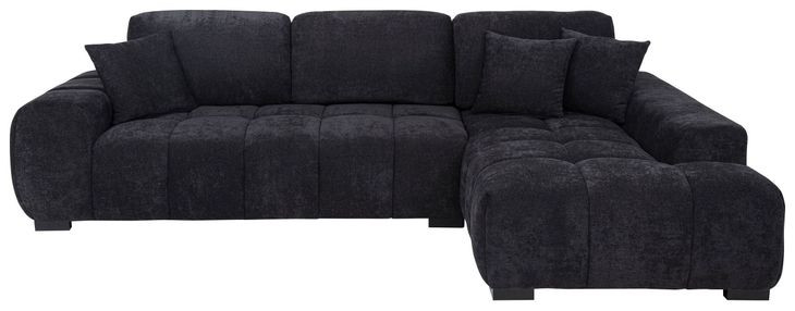 Octavia Black 2 Piece Modular Sectional