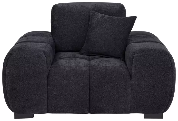 Octavia Black Upholstered Lounge Chair