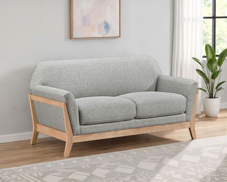 Vaughn Gray 61" Loveseat
