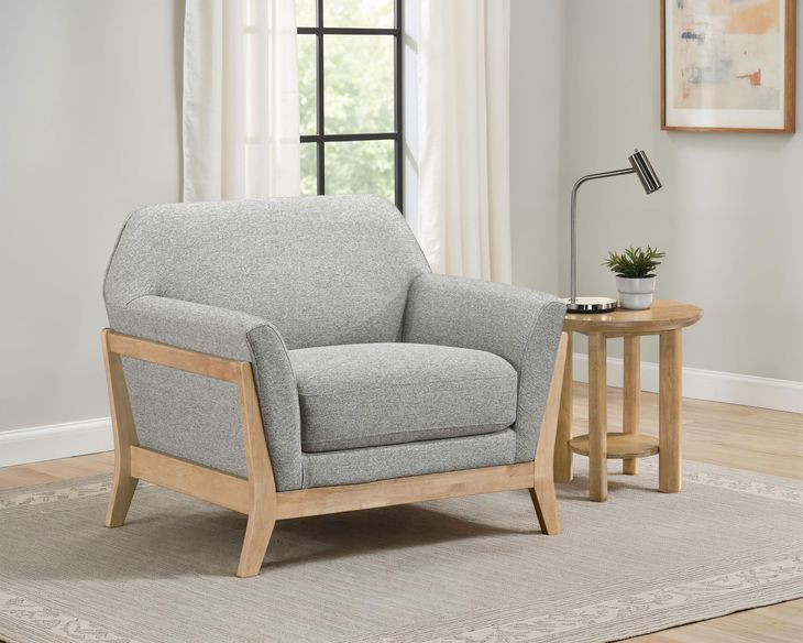 Vaughn Gray Upholstered Lounge Chair
