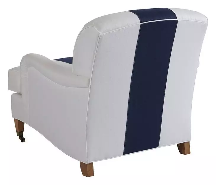 Sydney White and Black Upholstered Chair