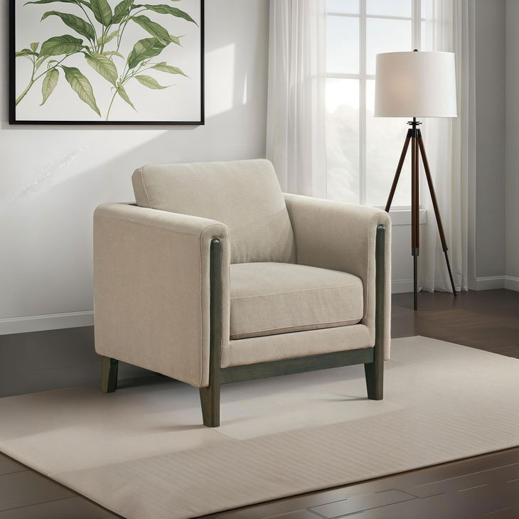 Islington Taupe Upholstered Accent Chair