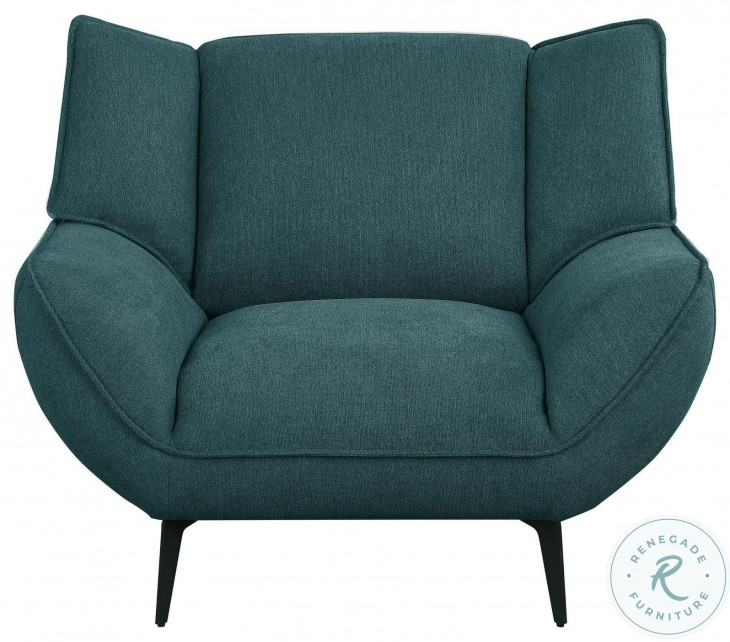 Acton Teal Blue Living Room Set from Coaster Furniture Coleman Furniture