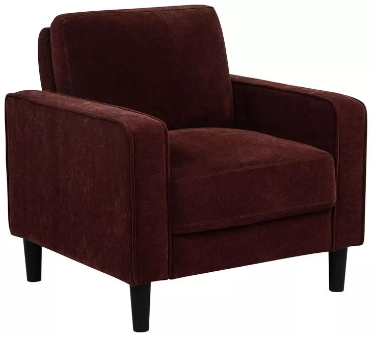Ruth Rust Red Upholstered Accent Chair