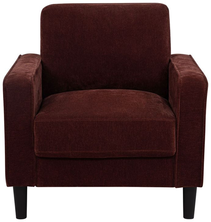 Ruth Rust Red Upholstered Accent Chair
