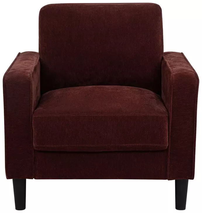 Ruth Rust Red Upholstered Accent Chair